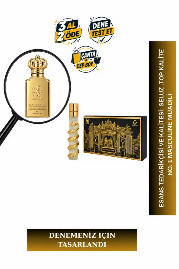 No. 1 Masculine Muadili Tanışma | Kakule – Muskat – Sandal Ağacı – Vanilya | Amber Odunsu Erkek Extrait De Parfum