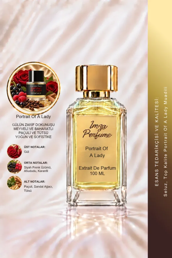Portrait of a Lady Muadili | Türk Gülü – Paçuli – Tütsü – Sandal Ağacı | Çiçeksi Şipre Kadın Extrait De Parfum