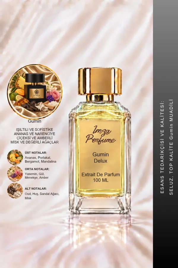 - Delux - Gumin Muadili | Mandalina – Ananas – Menekşe – Misk | Narenciyeli Odunsu Unisex Delux Parfüm